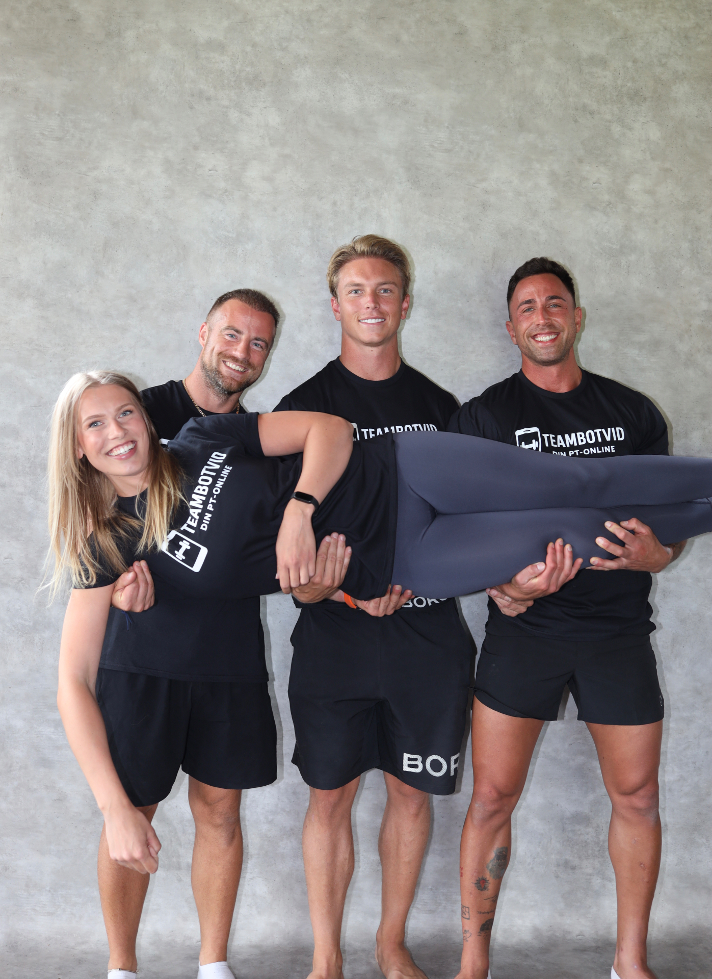 Team Botvid – hela coachteamet samlat i gymmet