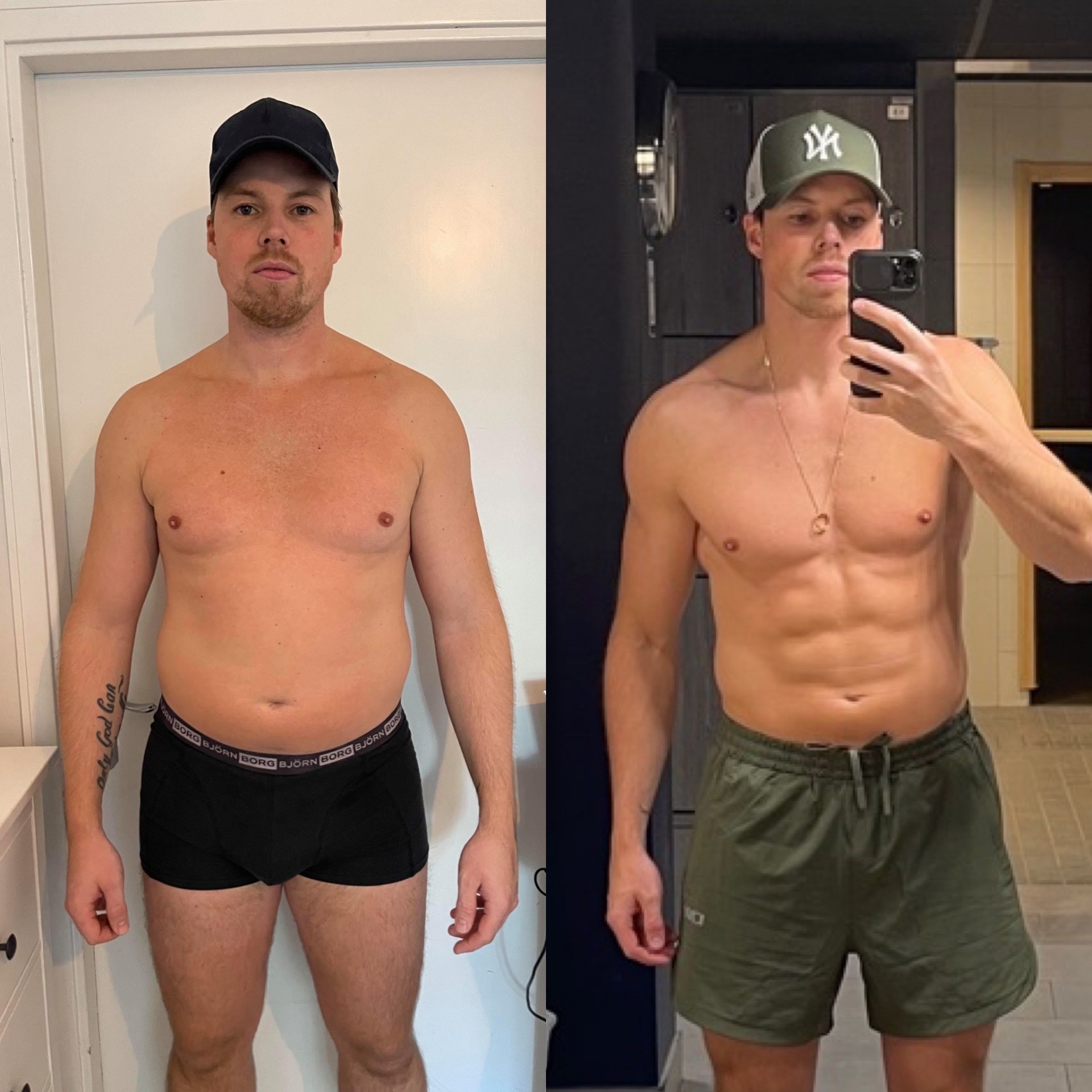 Före och efter – Ian, 35, −18 kg på 5 månader